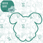 Bunny Cookie Cutter with Matching PNG Images for Edible Ink Printer Including Eddie
