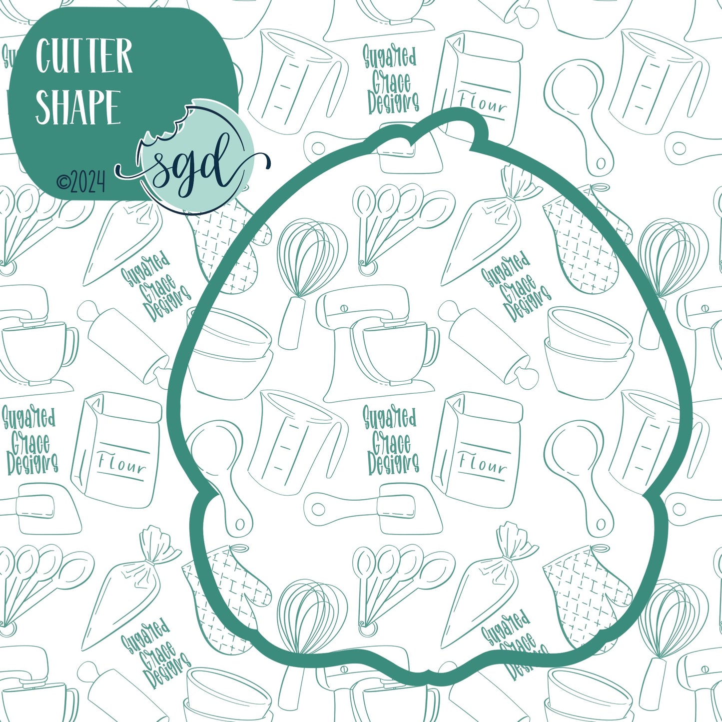 Easter Chick Cookie Cutter with PNG Images to Match - Hand Drawn Graphics for Edible Ink Printers