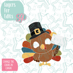 Eat More Ham Turkey Cookie Cutter STL File with PNG Images to Match - For 3D Printing and Edible Ink Printers