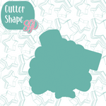 Eat More Ham Turkey Cookie Cutter with PNG Images to Match - Hand Drawn Graphics for Edible Ink Printers