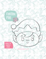 Christmas Elf Cookie Cutter STL File with PNG Images to Match - For 3D Printing and Edible Ink Printers