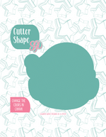 Christmas Elf Cookie Cutter with PNG Images to Match - Hand Drawn Graphics for Edible Ink Printers