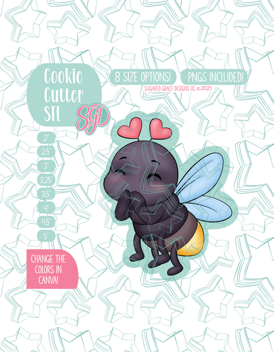 Firefly Love Bug Cookie Cutter STL and PNG set