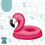 Flamingo Pool Float Cookie Cutter STL Files for 3D Printing with Matching Printable PNG Images for Edible Ink Printers Including Eddie