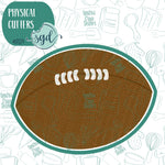 Football Cookie Cutter with Matching Printable PNG Images for Edible Ink Printers Including Eddie