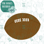 Football Cookie Cutter with Matching Printable PNG Images for Edible Ink Printers Including Eddie