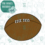 Football Cookie Cutter with Matching Printable PNG Images for Edible Ink Printers Including Eddie