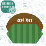 Football Plaque Cookie Cutter with Matching Printable PNG Images for Edible Ink Printers Including Eddie