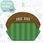 Football Plaque Cookie Cutter STL File Set with Matching Printable PNG Images for Edible Ink Printers Including Eddie