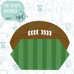 Football Plaque Cookie Cutter STL File Set with Matching Printable PNG Images for Edible Ink Printers Including Eddie