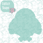 Football Turkey Cookie Cutter STL File with PNG Images to Match - For 3D Printing and Edible Ink Printers