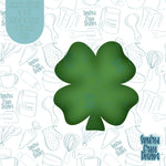 St Patrick's Day Lucky Four Leaf Clover Cookie Cutter STL Files for 3D Printers with Matching PNG Images for Edible Ink Printers Including Eddie