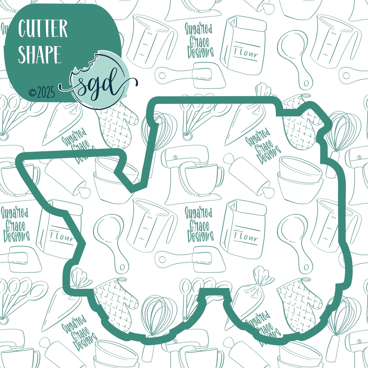 Front Loader or Excavator Cookie Cutter with PNG Images to Match - Hand Drawn Graphics for Edible Ink Printers