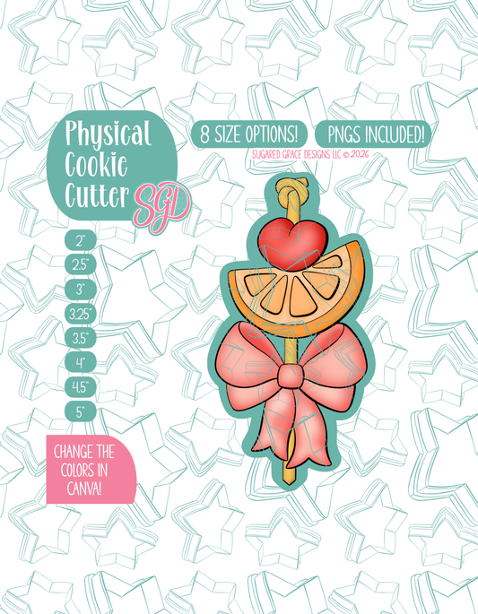 Fruit Kabob Cookie Cutter with matching PNG