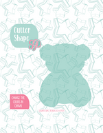 Fuzzy Teddy Bear Cookie Cutter STL File with PNG Images to Match - For 3D Printing and Edible Ink Printers