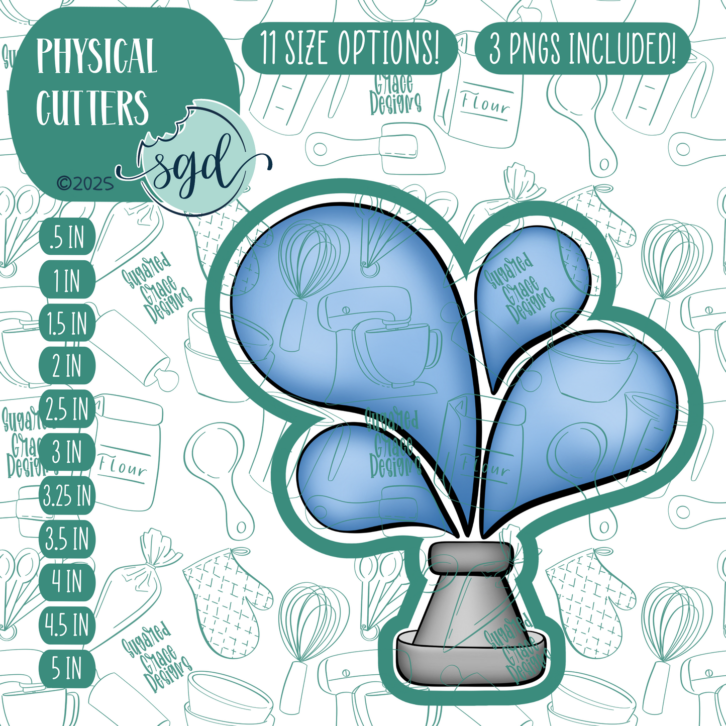Fire Hose Cookie Cutter with PNG Images to Match - Hand Drawn Graphics for Edible Ink Printers