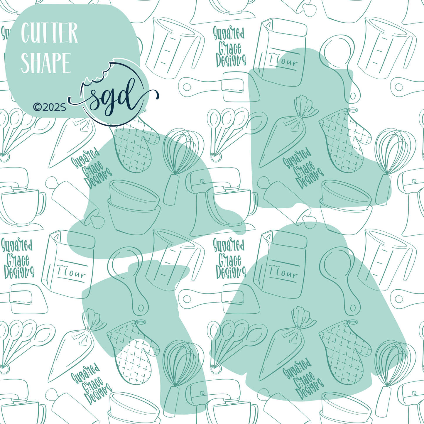 Fireman Cookie Cutter STL File Set of 4 with PNG Images to Match - For 3D Printing and Edible Ink Printers