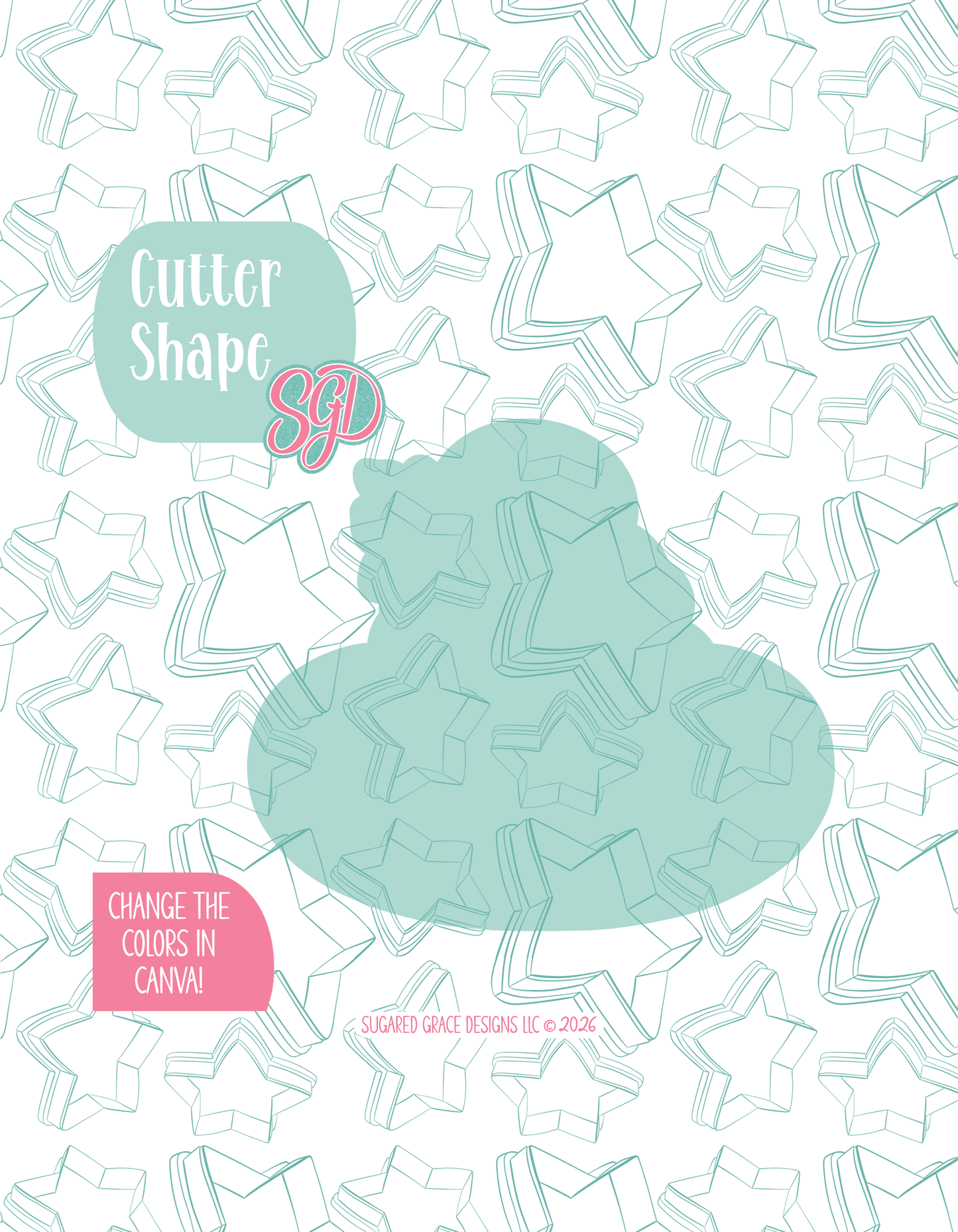 Pool Float Mrs Claus or Granny Cookie Cutter STL and Matching PNG Image