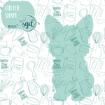 German Shepherd Dog Cookie Cutter STL File with PNG Images to Match - For 3D Printing and Edible Ink Printers