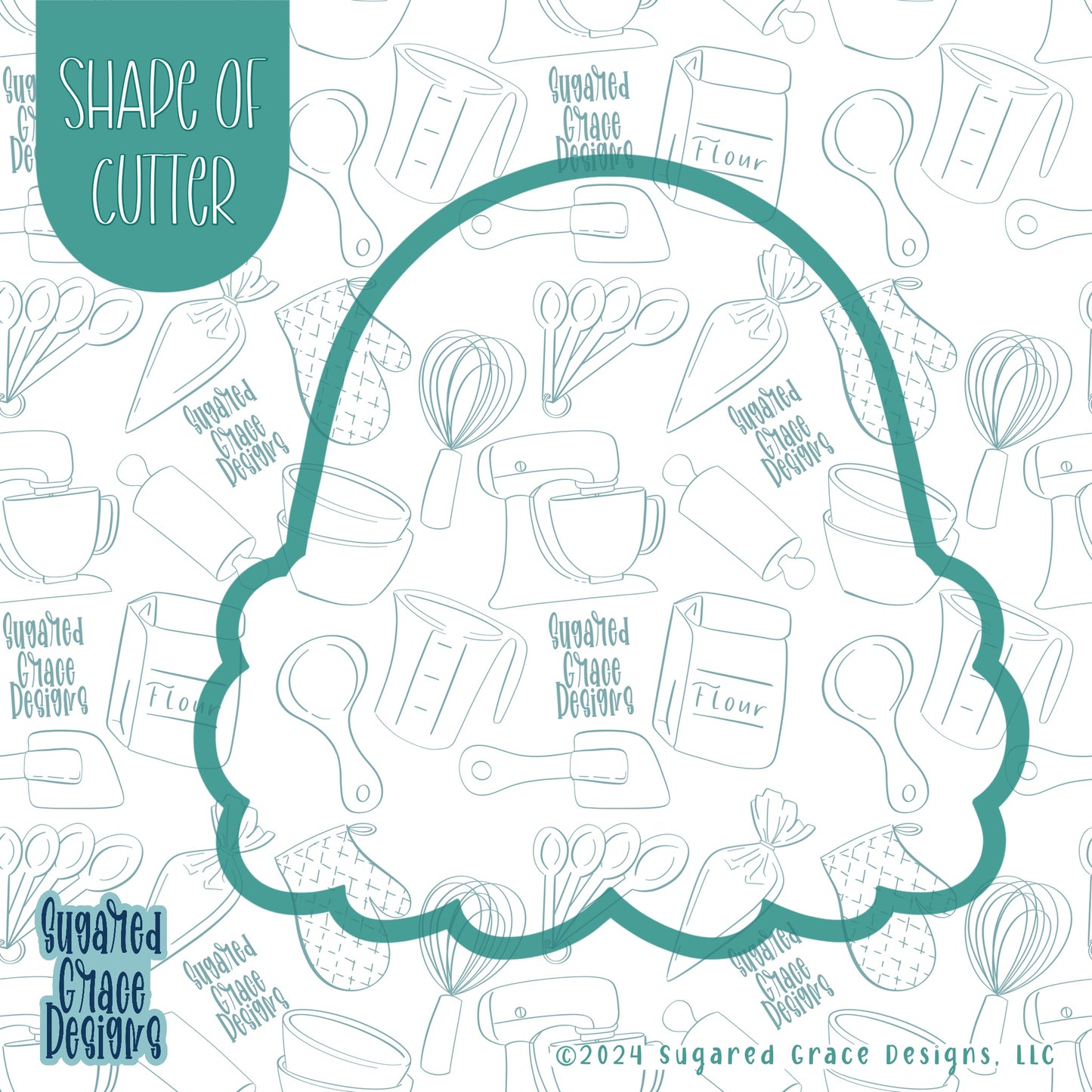Ghost Plaque Cookie Cutter with Matching Printable PNG Images for Edible Ink Printers Including Eddie