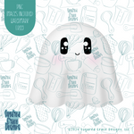 Ghost Cookie Cutter with Matching Printable PNG Images for Edible Ink Printers Including Eddie