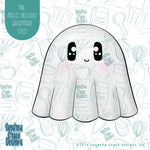 Ghost Cookie Cutter with Matching Printable PNG Images for Edible Ink Printers Including Eddie