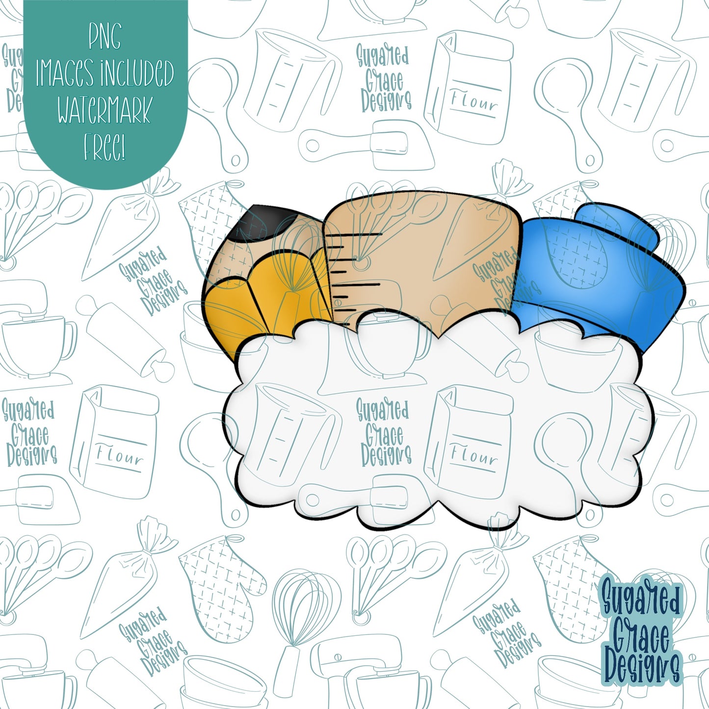 Back To School Grade Plaque Cookie Cutter with Matching PNG Images for Edible Ink Printers Including Eddie