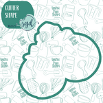 Police Handcuffs Cookie Cutter with PNG Images to Match - Hand Drawn Graphics for Edible Ink Printers