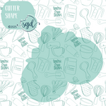 Silver Handcuffs Cookie Cutter STL File with PNG Images to Match - For 3D Printing and Edible Ink Printers