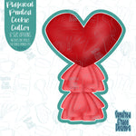 Heart Balloon With Tassels Cookie Cutter with Matching PNG Images for Edible Ink Printers Including Eddie