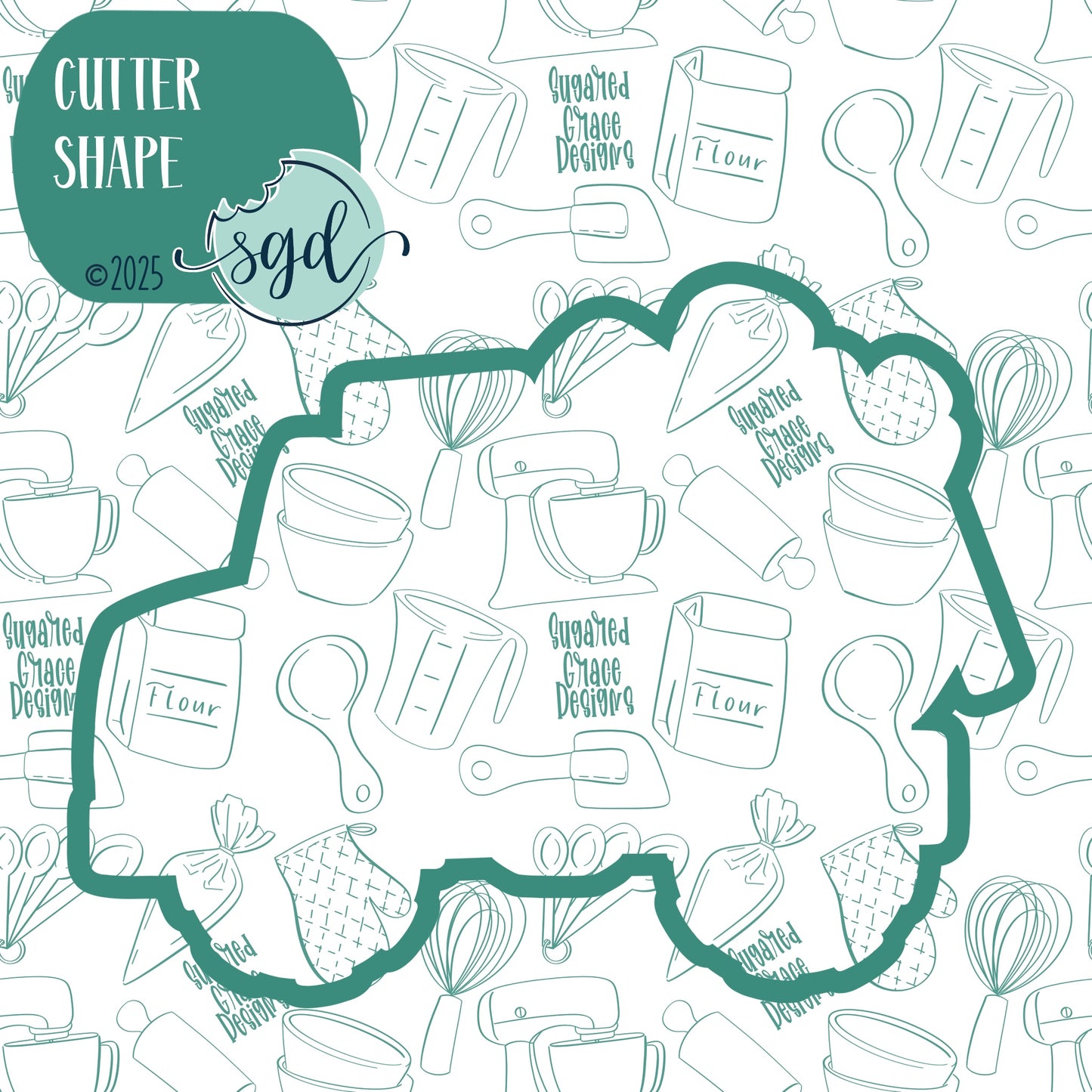 Loads of Love Dump Truck Cookie Cutter with PNG Images to Match - Hand Drawn Graphics for Edible Ink Printers