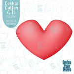 Valentines Day Heart Cookie Cutter With Matching PNG Images for Edible Ink Printers Including Eddie