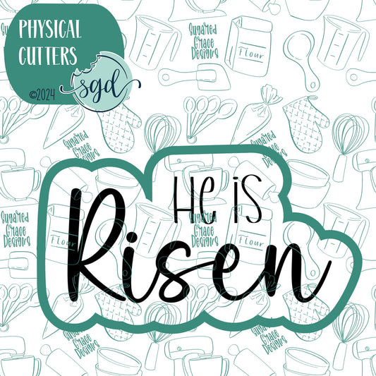 He is Risen Cookie Cutter with PNG Images to Match - Hand Drawn Graphics for Edible Ink Printers