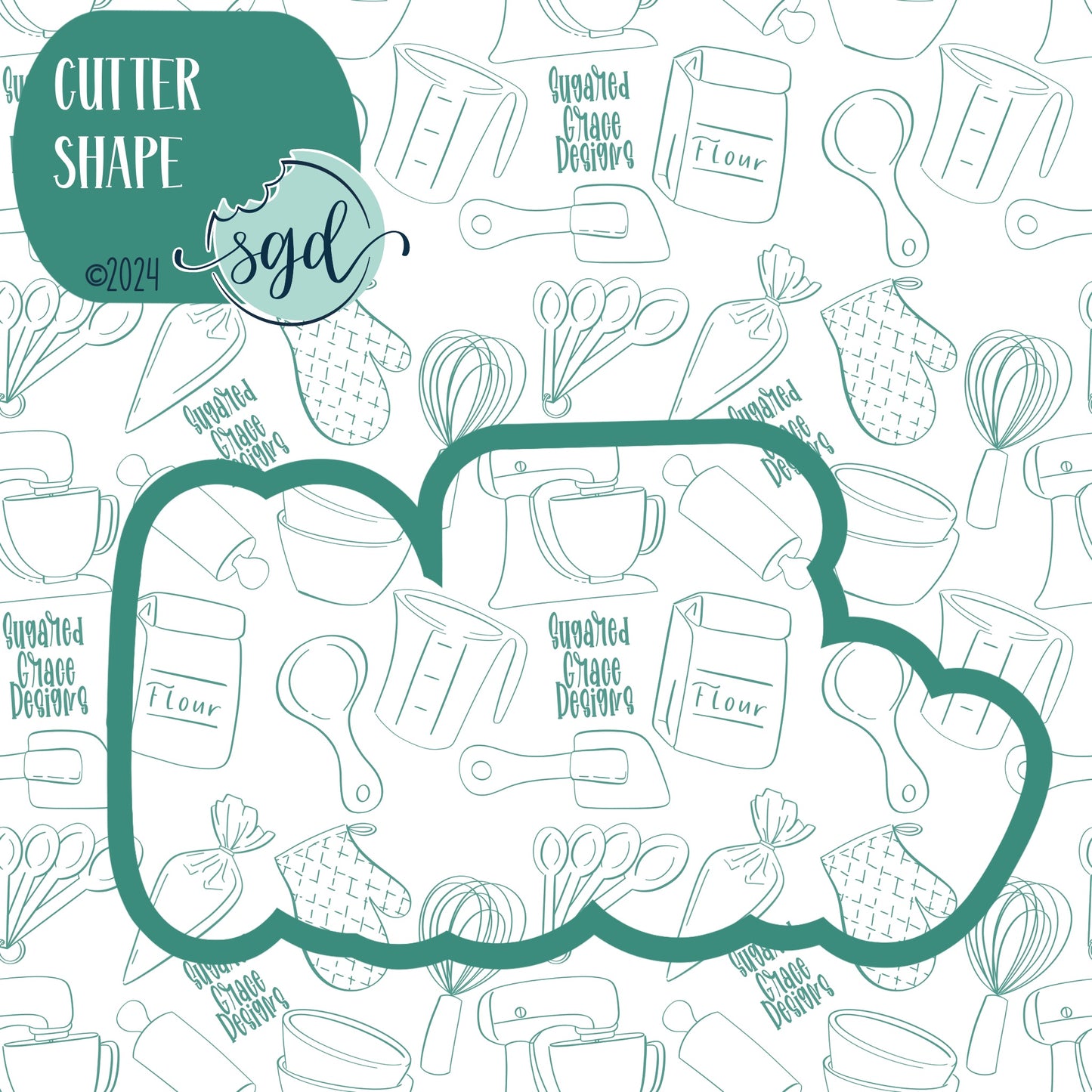 He is Risen Cookie Cutter with PNG Images to Match - Hand Drawn Graphics for Edible Ink Printers