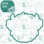 Highland Cow Cookie Cutter with PNG Images to Match - Hand Drawn Graphics for Edible Ink Printers