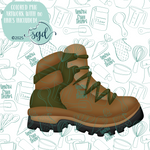 Hiking Shoe Cutter STL File with PNG Images to Match - For 3D Printing and Edible Ink Printers