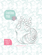Hippie Snail Cookie Cutter STL and PNG set