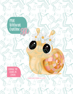 Hippie Snail Cookie Cutter with matching PNG