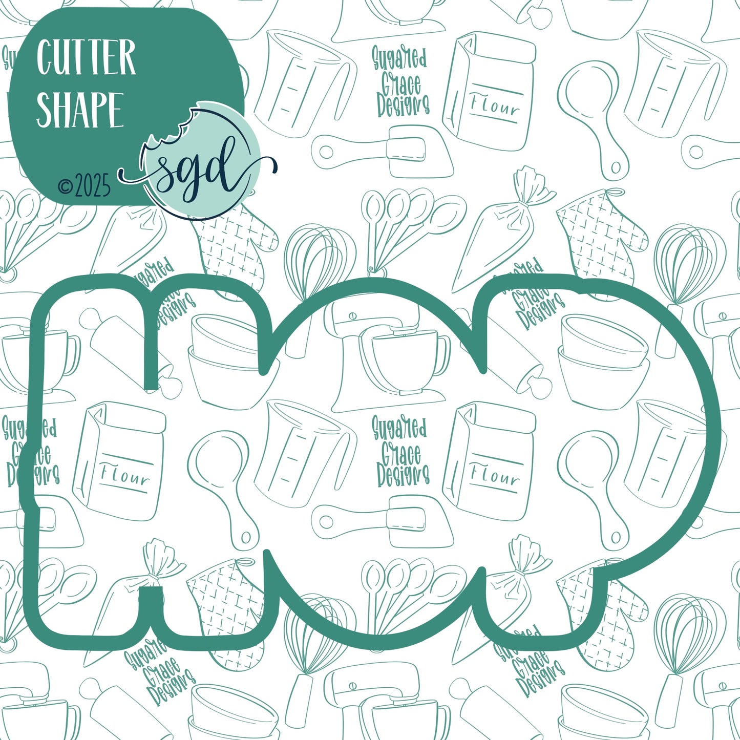 Easter HOP Word Plaque Cookie Cutter with PNG Images to Match - Hand Drawn Graphics for Edible Ink Printers (Copy)