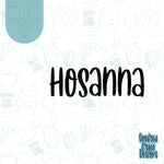 Hosanna Cookie Cutter STL Files for 3D Printing with Matching Printable PNG Images for Edible Printers Including Eddie