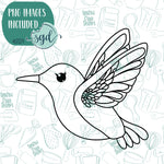 Hummingbird Cookie Cutter with Matching Printable PNG Images for Edible Ink Printers Including Eddie