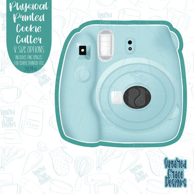 Polaroid Camera Cookie Cutter With Matching PNG Images for Edible Ink Printing Including Eddie