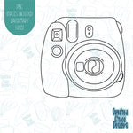 Polaroid Camera Cookie Cutter With Matching PNG Images for Edible Ink Printing Including Eddie