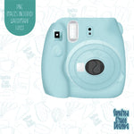 Polaroid Camera Cookie Cutter With Matching PNG Images for Edible Ink Printing Including Eddie