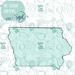 Iowa State Cookie Cutter STL Files with PNG Images to Match - For 3D Printing and Edible Ink Printers