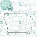 Iowa State Cookie Cutter STL Files with PNG Images to Match - For 3D Printing and Edible Ink Printers