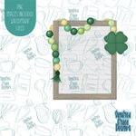 St Patrick's Day Irish Letter Board Cookie Cutter with Matching PNG Images for Edible Ink Printers Including Eddie