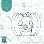 Halloween Jack O Lantern Pumpkin Cookie Cutter with Matching Printable PNG Images for Edible Ink Printers Including Eddie