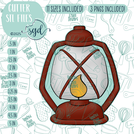 Lantern Cutter STL File with PNG Images to Match - For 3D Printing and Edible Ink Printers