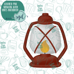 Lantern Cookie Cutter with PNG Images to Match - Hand Drawn Graphics for Edible Ink Printers